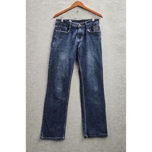 G-Star RAW Men Jeans 32 Blue‎ Denim Embroidered R3301 29" Inseam
